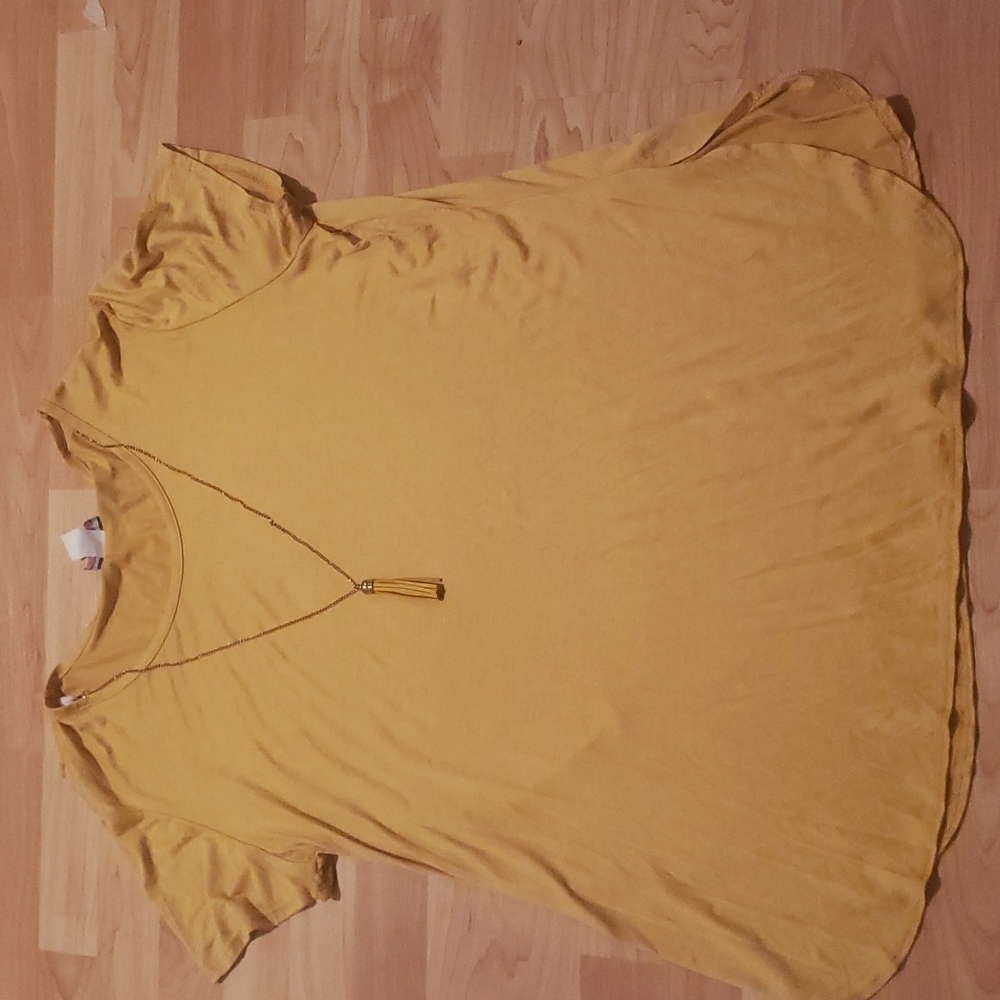 Top with necklace